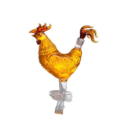 Chicken Glass Decanter