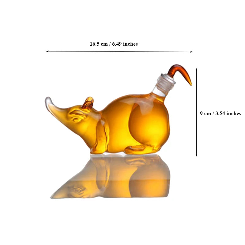 Pig Glass Decanter