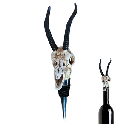 Buffalo Skull Wine Stopper