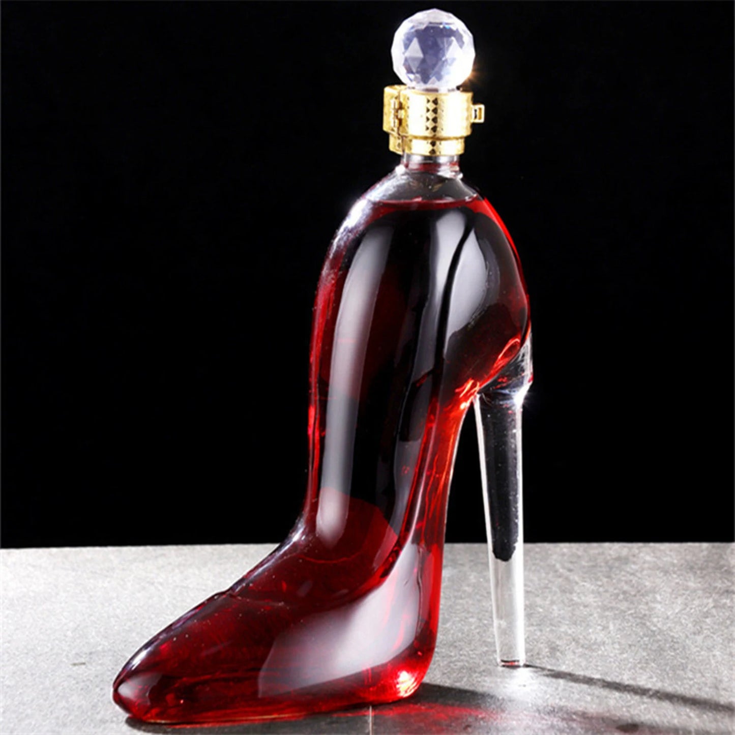 High Heels Glass Decanter