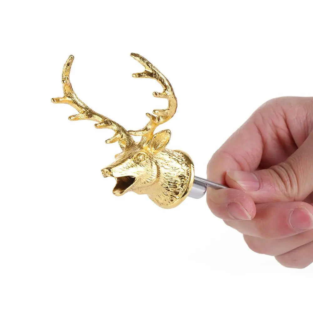 Antelope Wine Stopper Gold