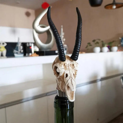 Buffalo Skull Wine Stopper