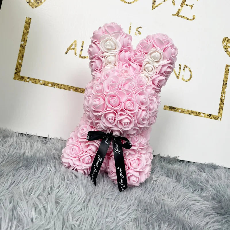 CelestialGlow™ Rose Bunny Gift