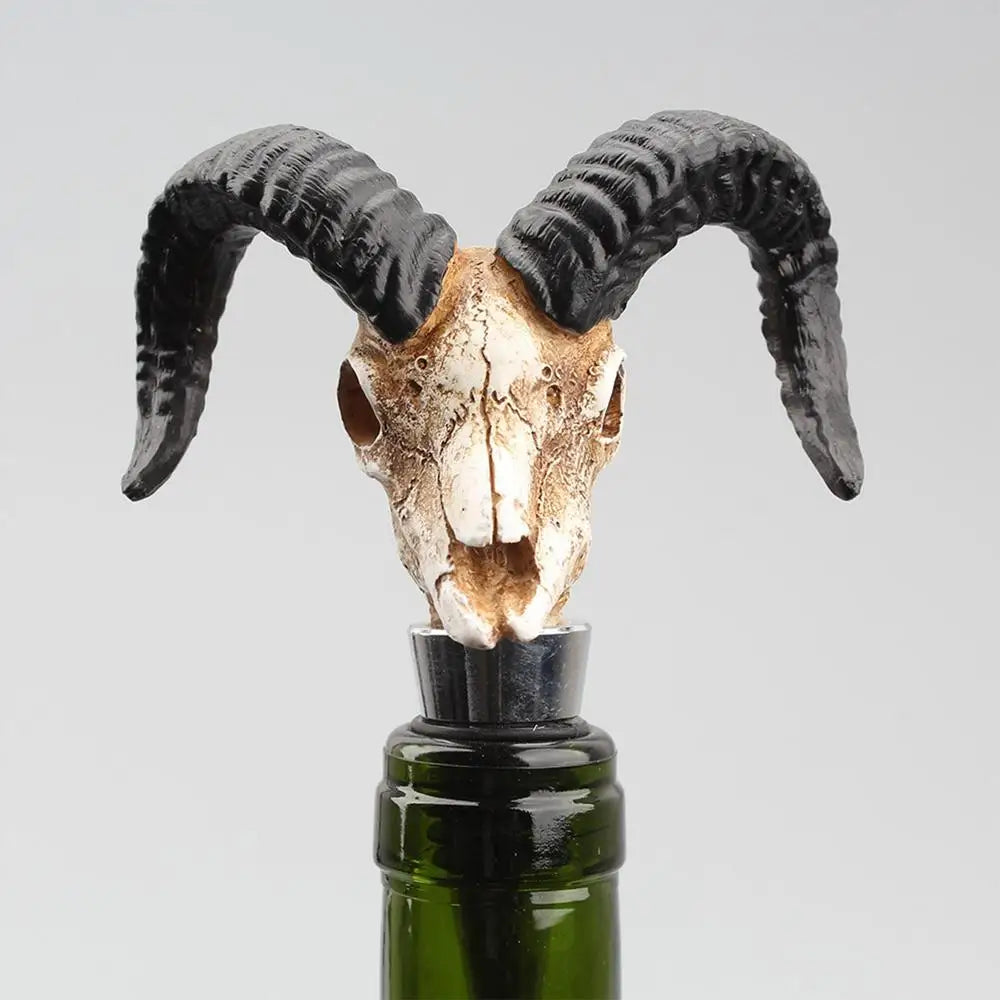 Antelope Skull Wine Stopper