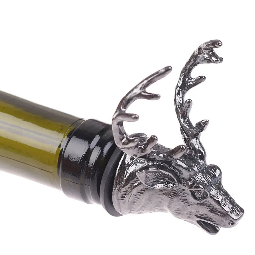 Antelope Wine Stopper Silver