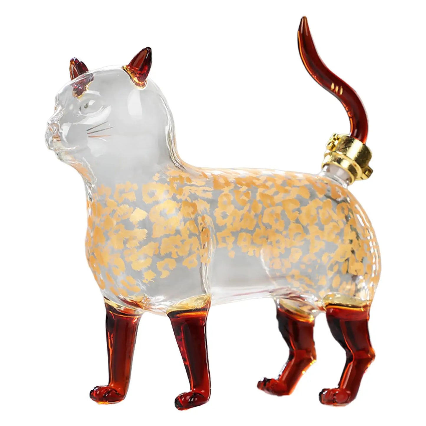 Cat Glass Decanter