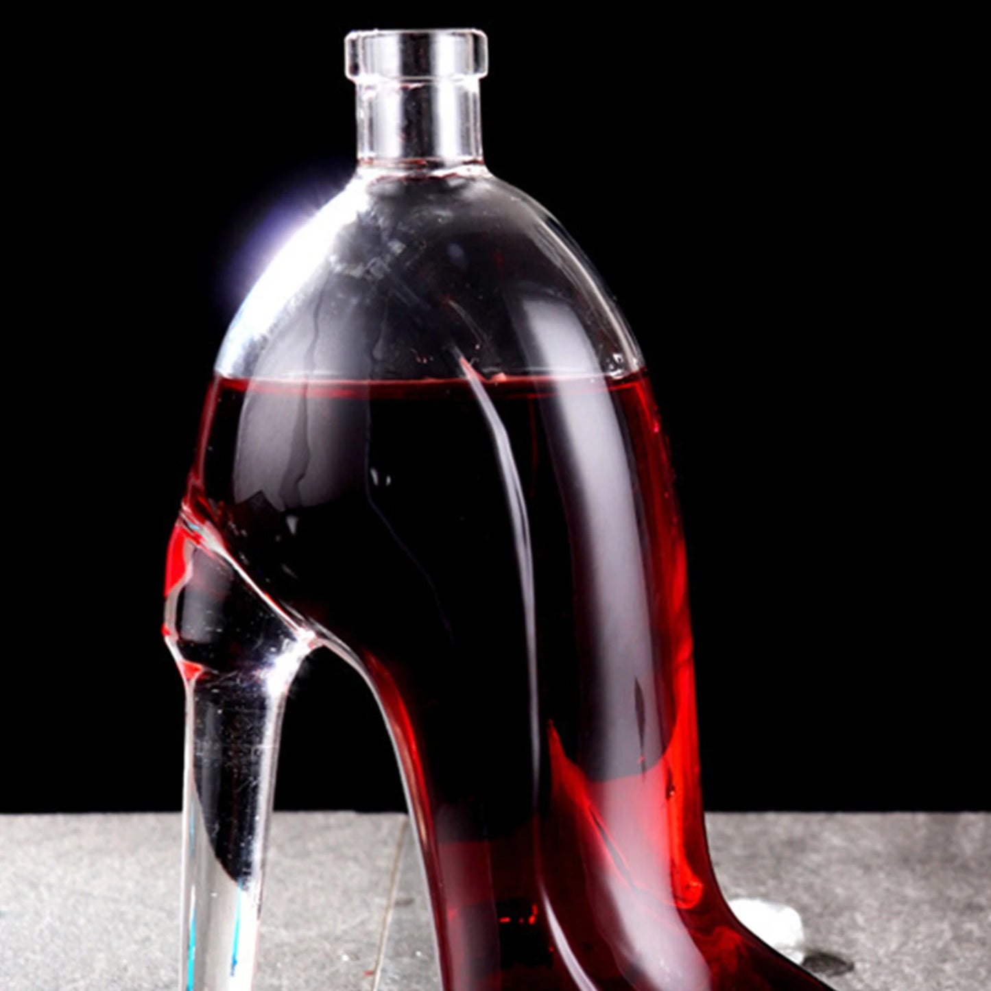 High Heels Glass Decanter