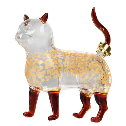 Cat Glass Decanter