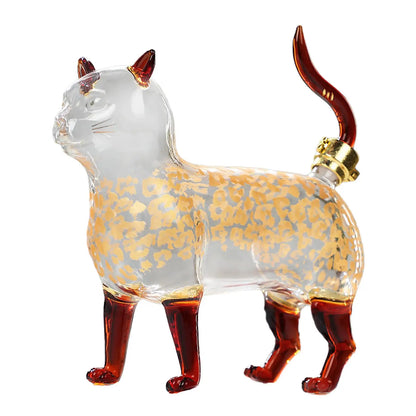 Cat Glass Decanter