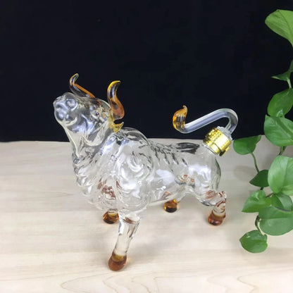 Boar Glass Decanter