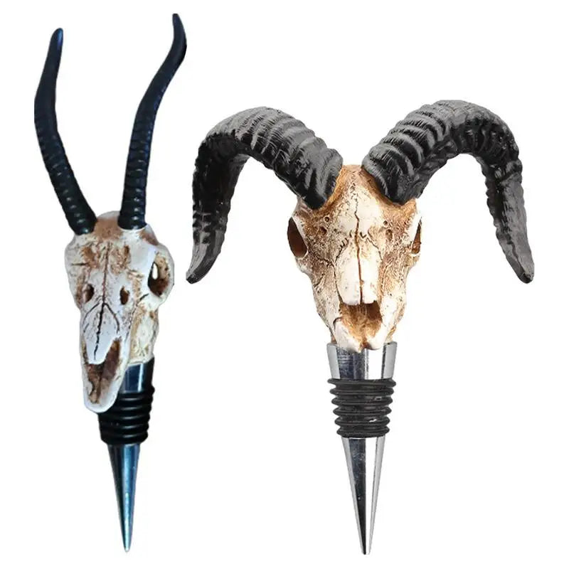 Antelope Skull Wine Stopper