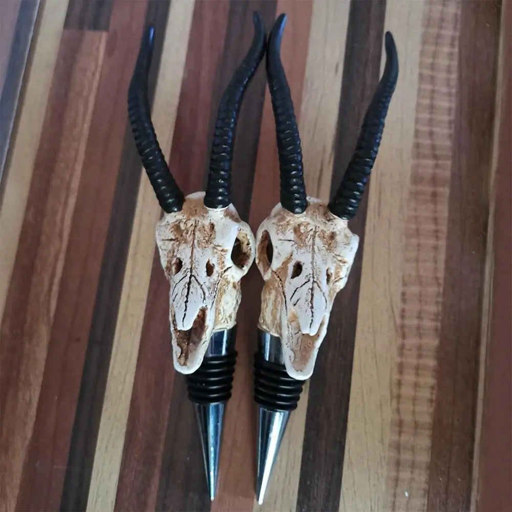 Antelope Skull Wine Stopper