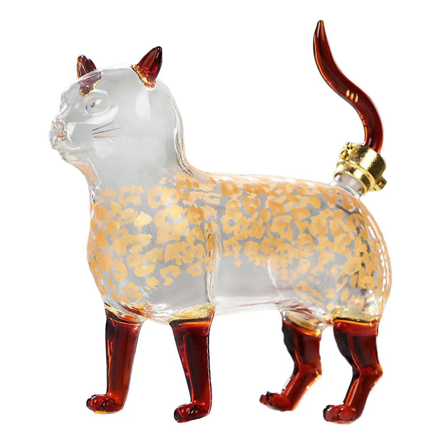 Cat Glass Decanter