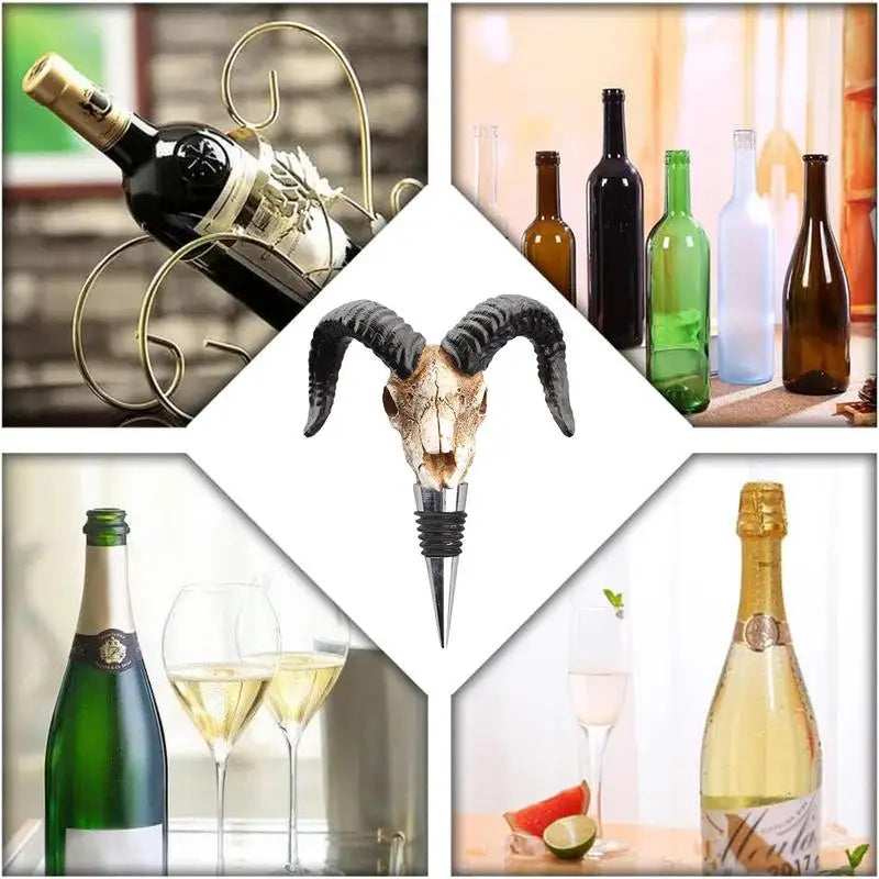 Antelope Skull Wine Stopper